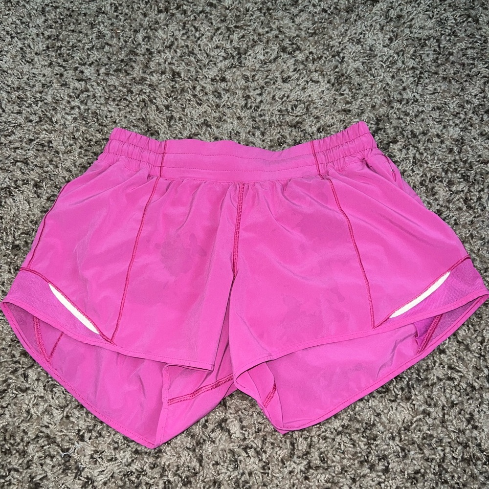 Lululemon Hotty Hot Sonic Pink Shorts